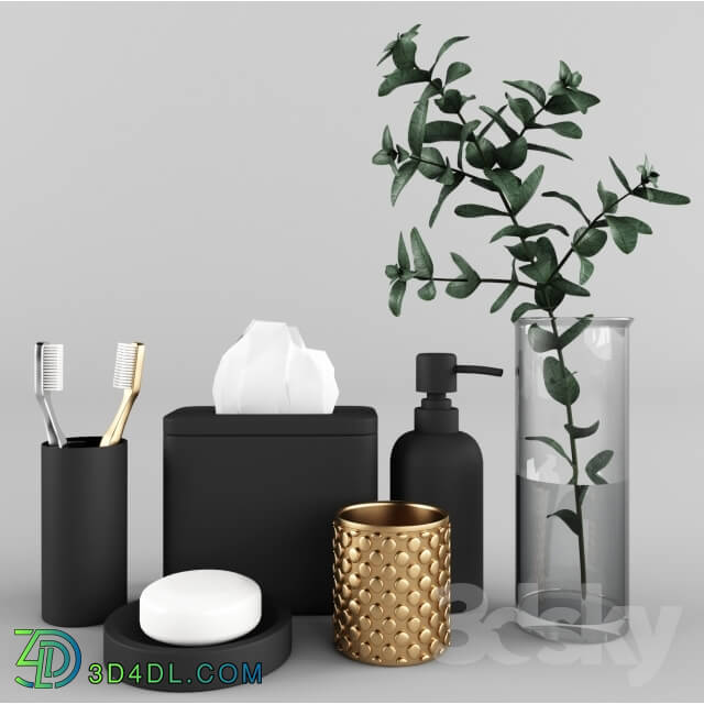 Bathroom accessories - A set of accessories for the bathroom