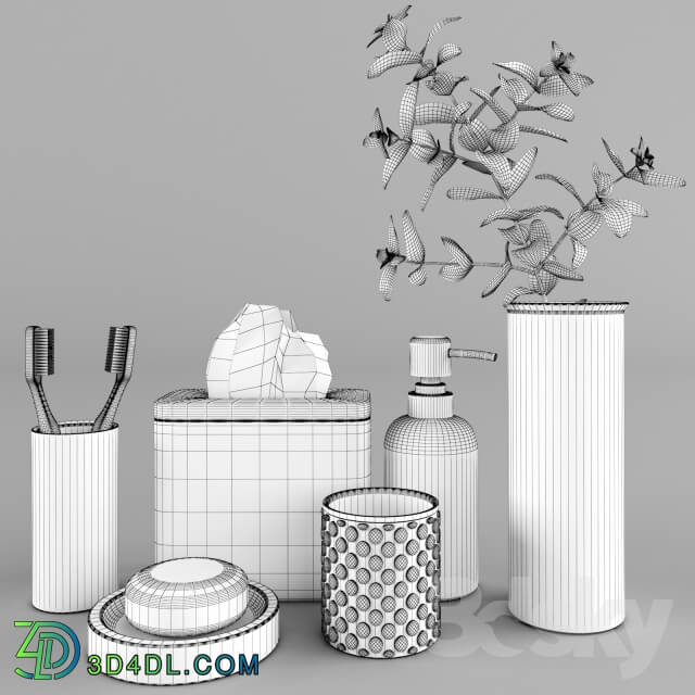 Bathroom accessories - A set of accessories for the bathroom