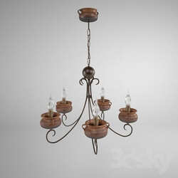 Ceiling light - Chandelier made of ceramics Bellon Alfareros 