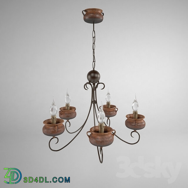 Ceiling light - Chandelier made of ceramics Bellon Alfareros