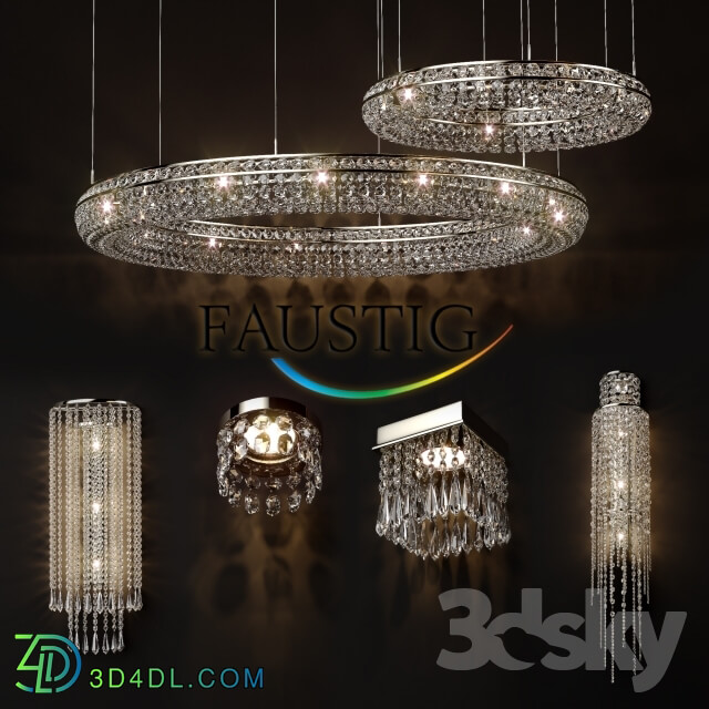 Ceiling light - Faustig_crystal_set