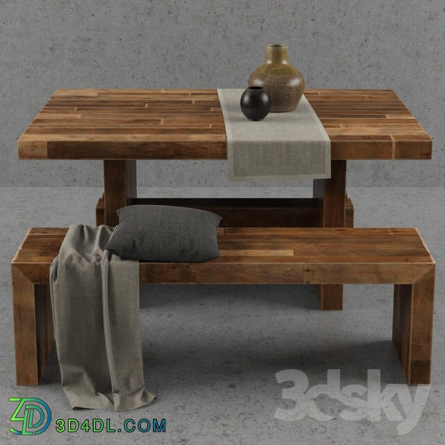 Table _ Chair - West Elm Emmerson dining table set