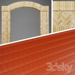 Other architectural elements - Brickwork and ceramic tile 