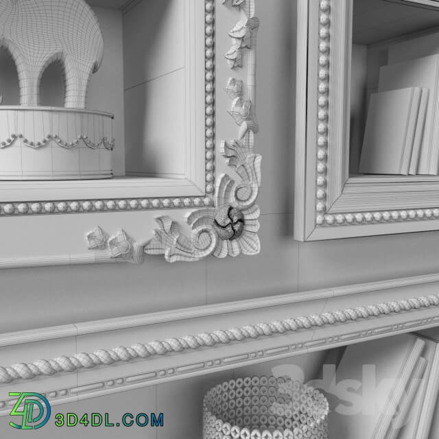 Decorative plaster - Shelves with decor from RHBaby _amp_ Child