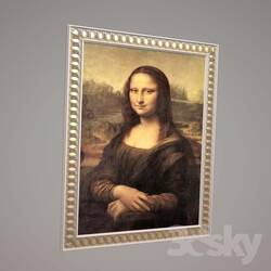 Frame - painting _quot_La Gioconda_quot_ by Leonardo da Vinci 