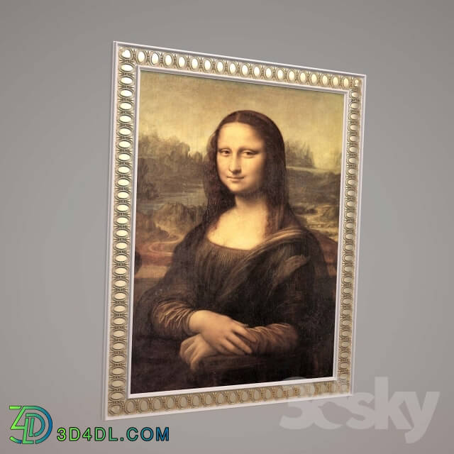 Frame - painting _quot_La Gioconda_quot_ by Leonardo da Vinci