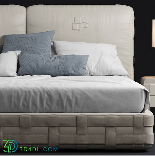 Bed - Bed rugiano braid bed