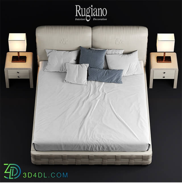 Bed - Bed rugiano braid bed