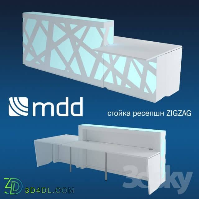 Office furniture - Front desk ZIGZAG_ MDD