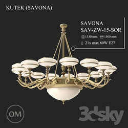 Ceiling light - KUTEK _SAVONA_ SAV-ZW-15-SOR 