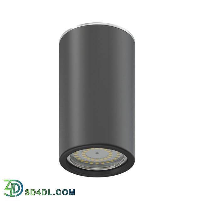 CGaxis Vol114 (44) black cylindrical light