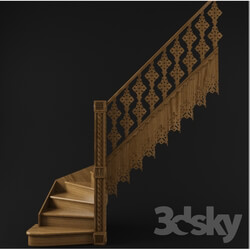 Staircase - staircase carved 