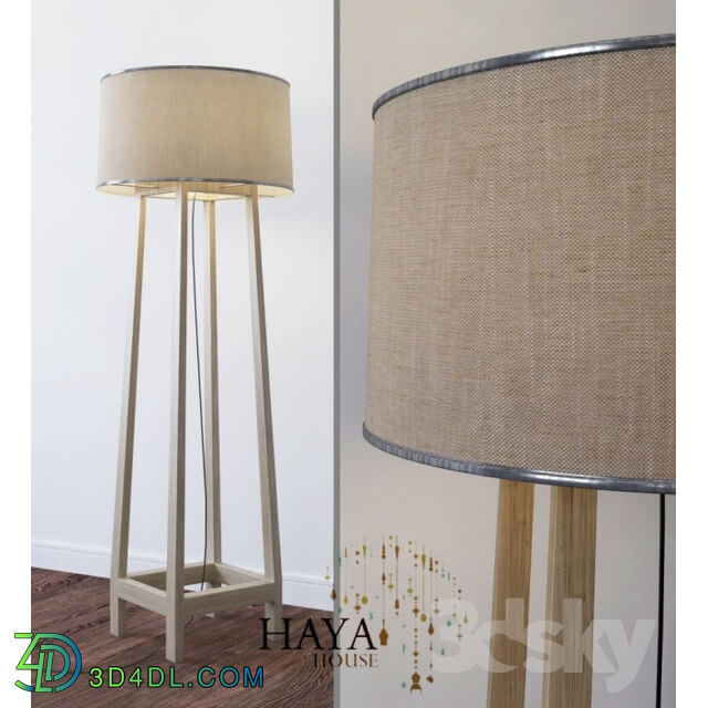 Floor lamp - wood lamp Haya