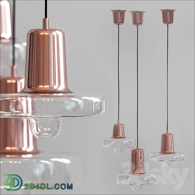 Ceiling light - NICKEL PLATED SPIN LIGHT