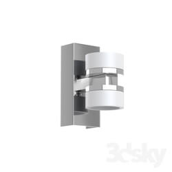 Wall light - 94651 LED sconce ROMENDO_ 2x4_5W _LED__ IP44_ steel_ chrome _ plastic_ transparent_ frosted 