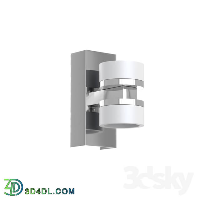 Wall light - 94651 LED sconce ROMENDO_ 2x4_5W _LED__ IP44_ steel_ chrome _ plastic_ transparent_ frosted