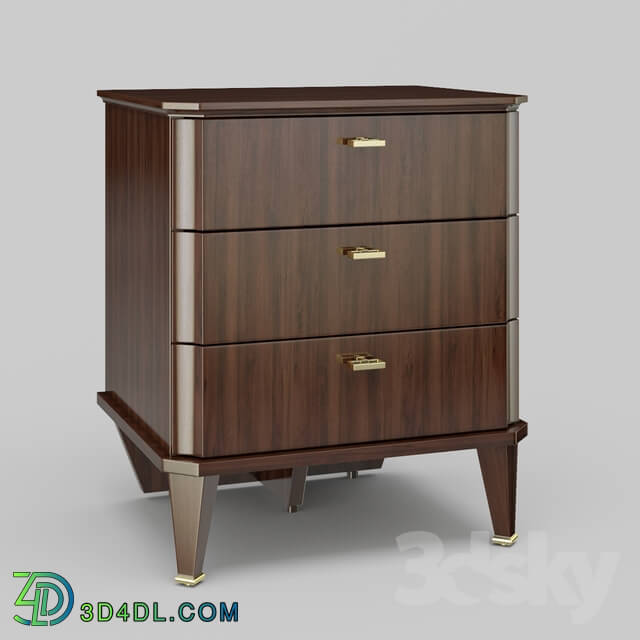 Sideboard _ Chest of drawer - OM Bedside cabinet Fratelli Barri MESTRE in the finish of a mahogany veneer _Mahogany C__ FB.BST.MES.139