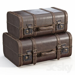 Other decorative objects - Brown Vintage Suitcases 