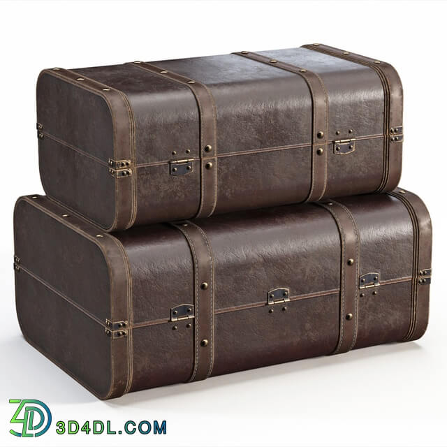 Other decorative objects - Brown Vintage Suitcases