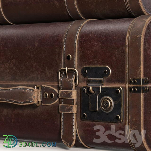 Other decorative objects - Brown Vintage Suitcases