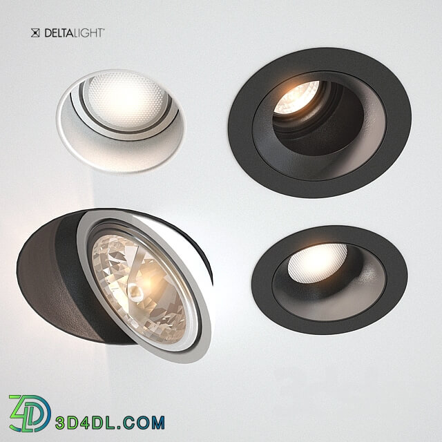 Spot light - Downlights delta light 5 types 02