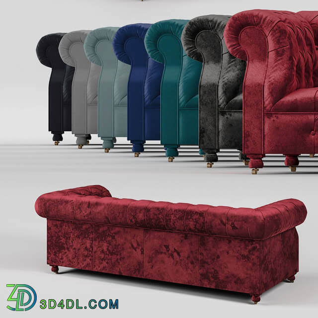 Sofa - OM Triple sofa Serpentine Bensington_ corduroy_ Serpentine Siren 3 Seater_ Velvet.