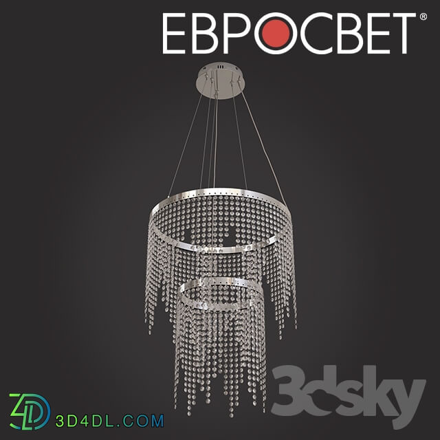 Ceiling light - OM LED Chandelier with Eurosvet Crystal 90088_2 Royal