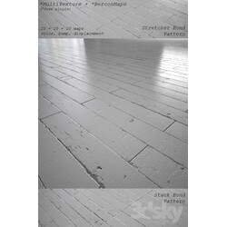 Floor coverings - White Painted wood floor - MultiTexture 