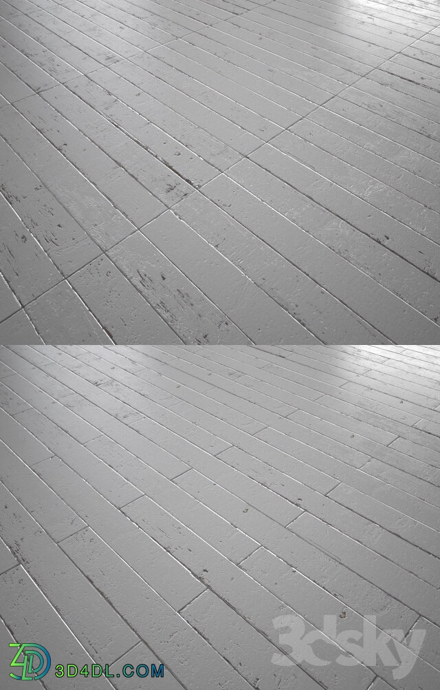 Floor coverings - White Painted wood floor - MultiTexture
