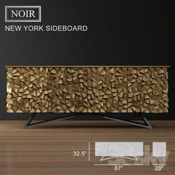 Sideboard _ Chest of drawer - NOIR NEW YORK SIDEBOARD 