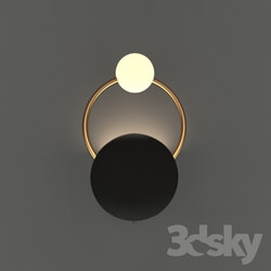 Wall light - Ring gold wall light 