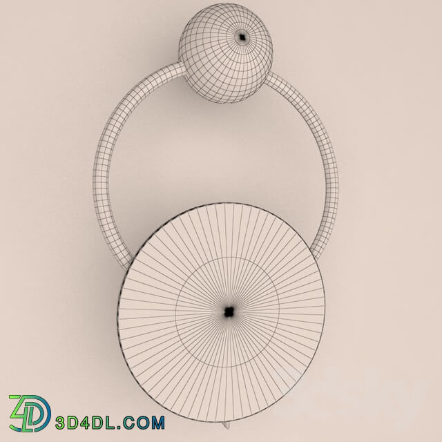 Wall light - Ring gold wall light