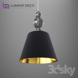 Ceiling light - _OM_ Pendant lamp Lumina Deco Muraneo black 