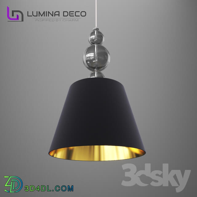 Ceiling light - _OM_ Pendant lamp Lumina Deco Muraneo black