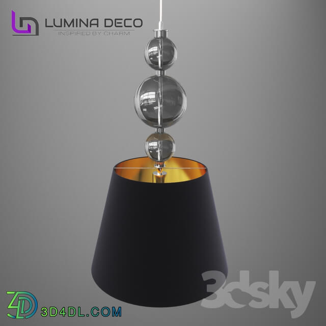 Ceiling light - _OM_ Pendant lamp Lumina Deco Muraneo black