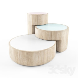 Table - wood coffee table 