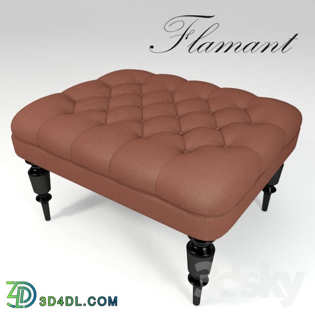 Other soft seating - FLAMANT _ FOOTSTOOL RITCHFIELD II WITH BUTTONS