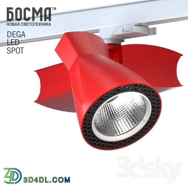 Technical lighting - DEGA LED spot _spotlight Model _ collection of elements of the system to track it_