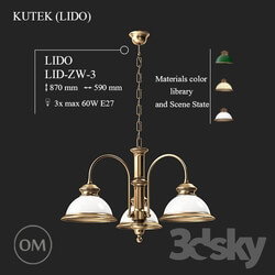 Ceiling light - KUTEK _LIDO_ LID-ZW-3 