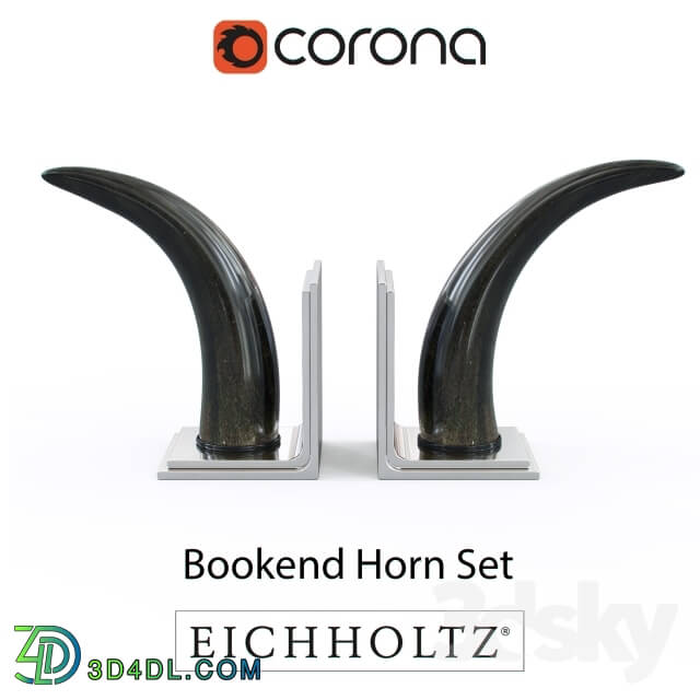 Other decorative objects - EICHHOLTZ Bookend horn set of 2