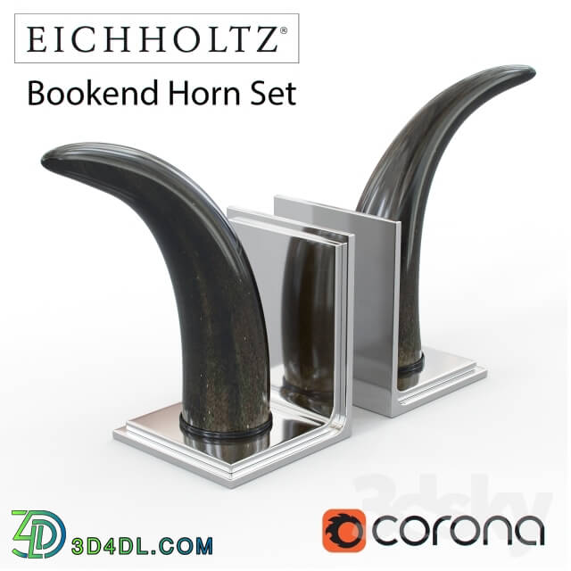 Other decorative objects - EICHHOLTZ Bookend horn set of 2