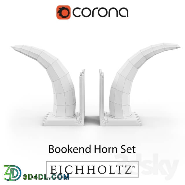 Other decorative objects - EICHHOLTZ Bookend horn set of 2