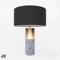 Table lamp - Concrete _amp_ Brass Lamp 