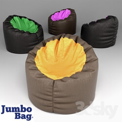 Arm chair - Puf bicolor Jumbo Bag Bowly 