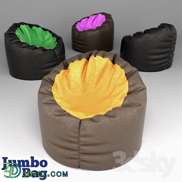 Arm chair - Puf bicolor Jumbo Bag Bowly
