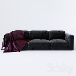 Sofa - leather couch 