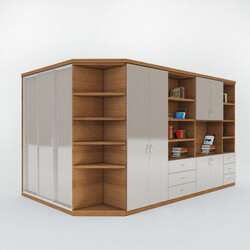 Wardrobe _ Display cabinets - Corner cabinet made of MDF 