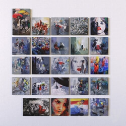 Frame - set of pictures_ 24 pieces Antonio Tamburro 