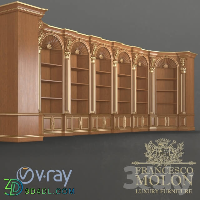 Wardrobe _ Display cabinets - Classic Sabinet Library Francesco Molon