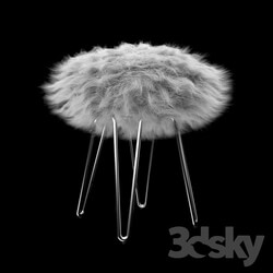 Other soft seating - Fur Stool 